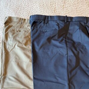 Croft & Barrow Men's Navy and Tan Chinos